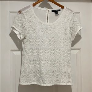 White Lace Tee